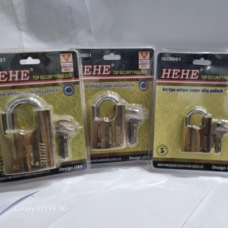 Khóa bấm chống cắt hehe 4 chìa khóa size 40-50-60 mm safetypad lock