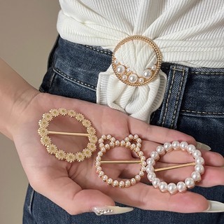 Khóa cài cố định khăn choàng lụa phong cách hàn quốc đơn giản thời trang cho nữ