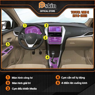 Dán PPF trong suốt bảo vệ nội thất xe Toyota-Vios-G-2019-2022 