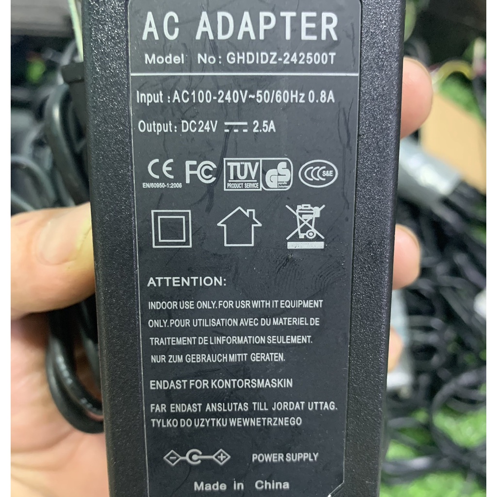 Nguồn Adapter 24V 2.5A hàng bãi
