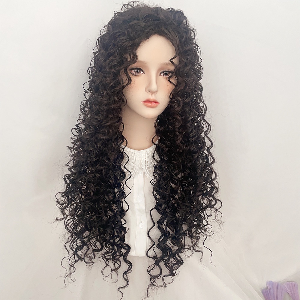 Tóc Giả Dài Xoăn Tự Nhiên Phong Cách Âu Mỹ Cho Nữ Thời Trang