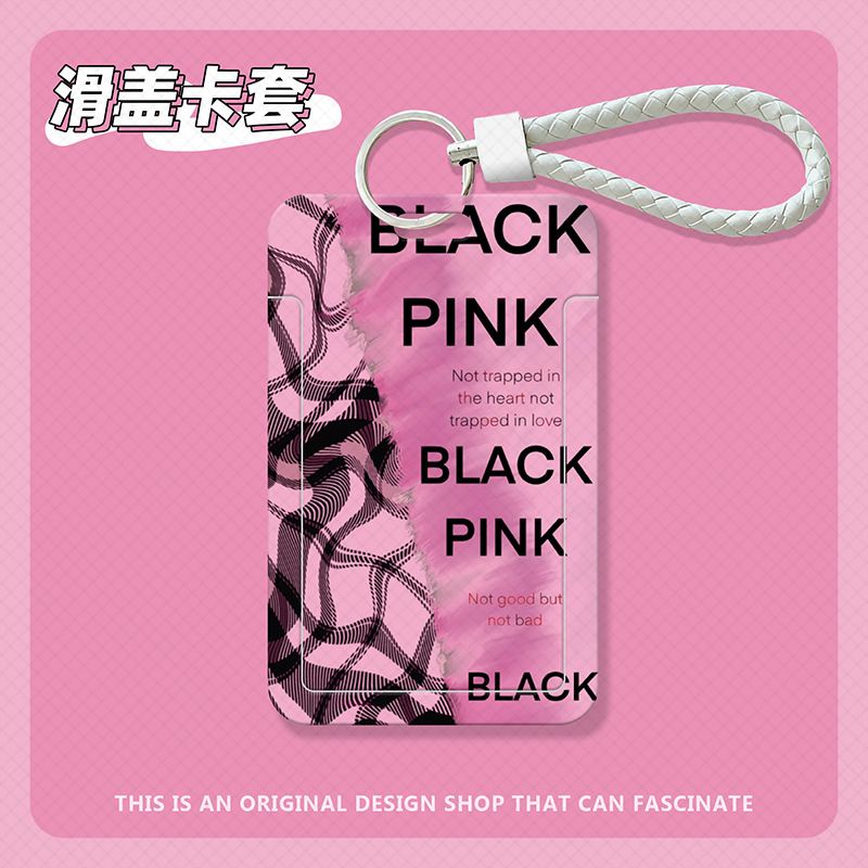 Hộp Đựng Thẻ id / Thẻ id / Thực Phẩm Họa Tiết graffiti blackpink merchandise