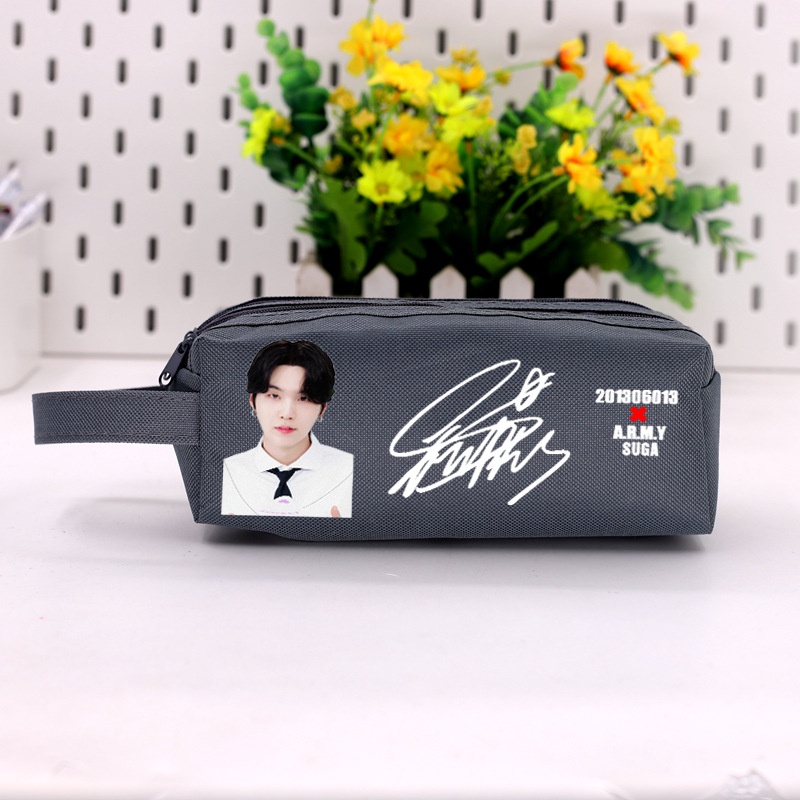 Bts Hộp Bút In Hình Ngôi Sao Phong Cách Hàn Quốc Cho Học Sinh sunart