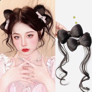 1 cặp tóc giả thắt nơ