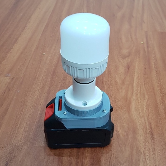 Đế Đèn Led Dùng Pin Makita 18 21V Chân Pin Phổ Thông 4cm (Không kèm Pin)JD CO TH