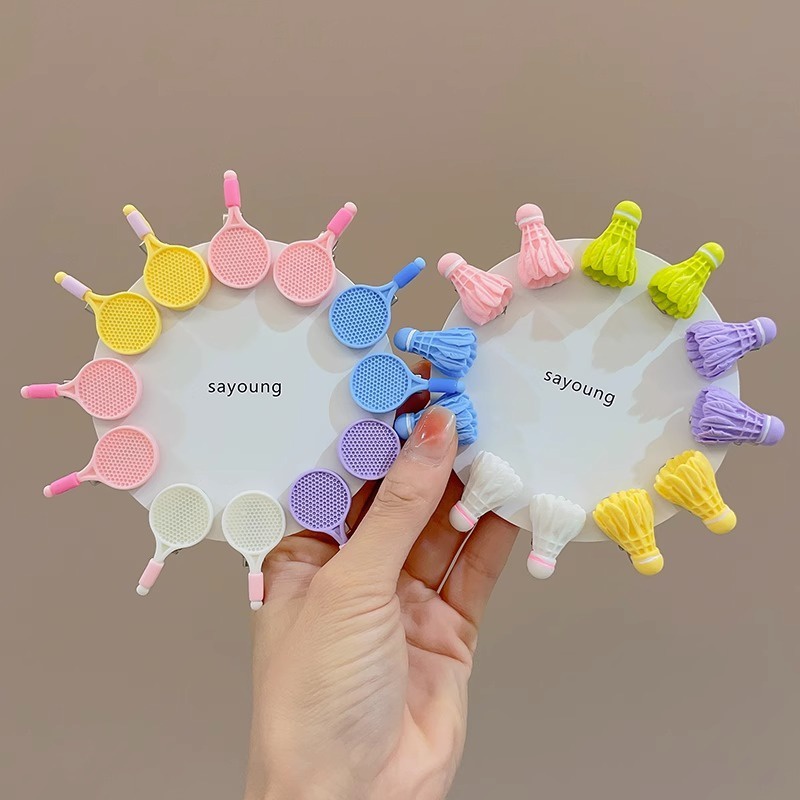 Set 2 Kẹp Tóc Mỏ Vịt mini Nhiều Màu Dễ Thương Sáng Tạo Cho Bé