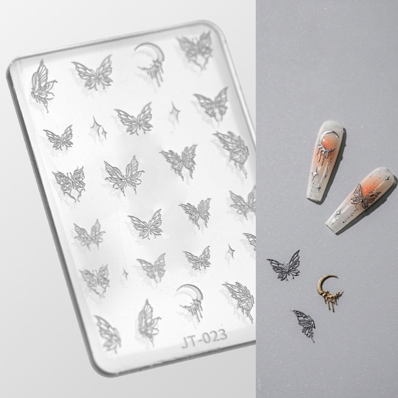 Khuôn silicone Hình Bướm Dập Nổi Làm Móng Nghệ Thuật