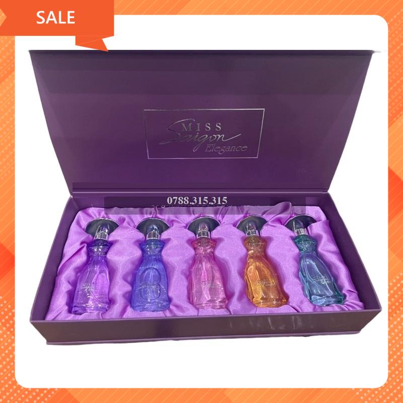 Bộ nước hoa Miss Sài Gòn Elegance mini 5x 15ml [Chính hãng]