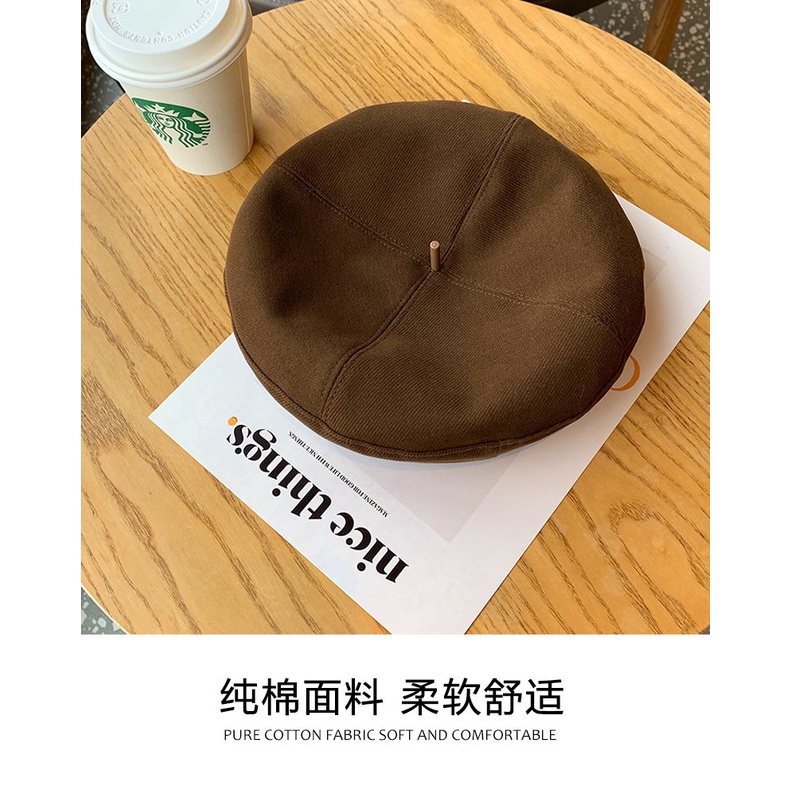 Hàng Mới Về Mũ beret Phong Cách Anh Quốc Cổ Điển Thời Trang