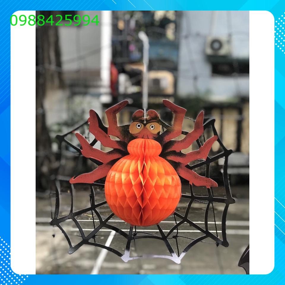 Đèn giấy xếp trang trí halloween hình con nhện, con ma, con rơi