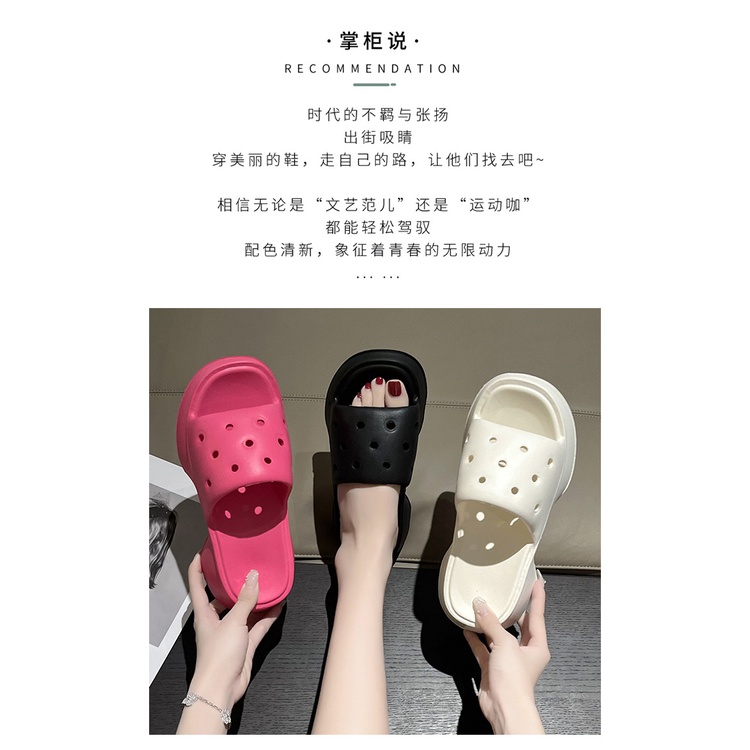 ANGEL dép cross dép kiểu nữ đi chơi dép thoáng khí Mềm Mại FYT04 36Z230904