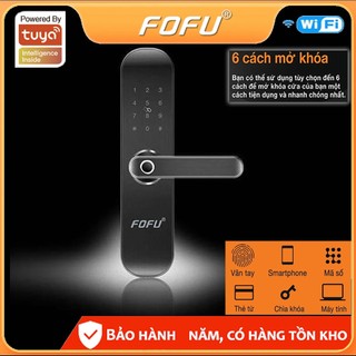 TUYA SMART WIFI cửa khóa thông minh - ngôn ngữ tiếng việt dễ thao tác, cửa khóa thẻ từ, vân tay thông minh cao cấp Ch