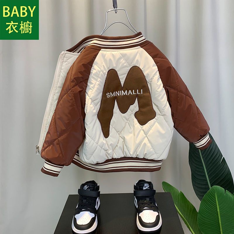 Áo Khoác Lót Lông Cừu cotton Dày Dặn Phong Cách Mới 2023 Cho Bé Trai