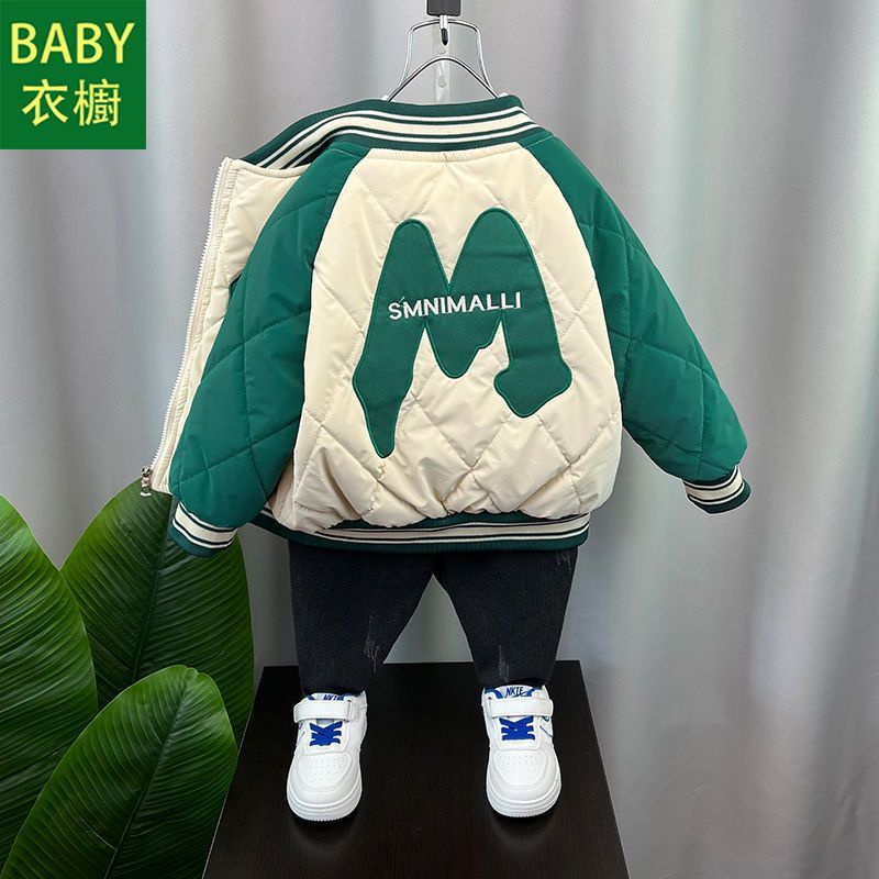 Áo Khoác Lót Lông Cừu cotton Dày Dặn Phong Cách Mới 2023 Cho Bé Trai