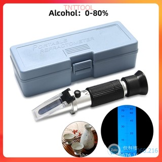Khúc xạ kế đo cồn ❤️freeship❤️ máy đo nồng độ cồn 0-80 độ, kiểm tra nồng độ cồn trong dung dịch tnttool