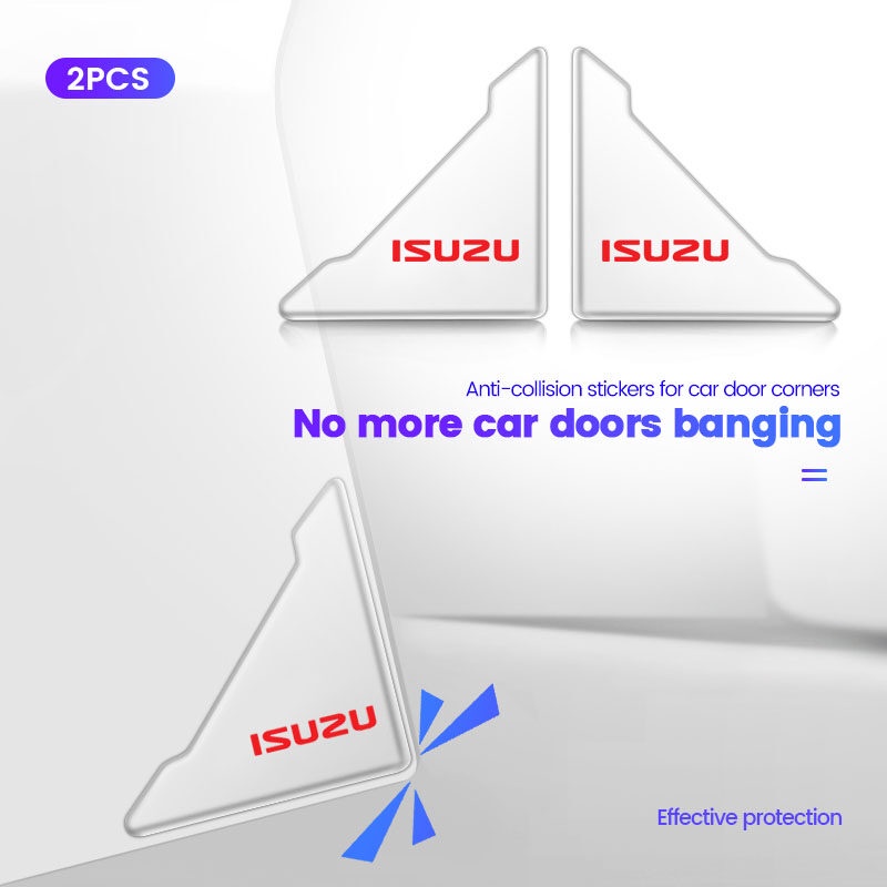 Bộ 2 Miếng Dán Góc Cửa Xe Hơi Trong Suốt Chống Trầy Xước Cho isuzu Dcltrooper elf nqr 75 forward rod