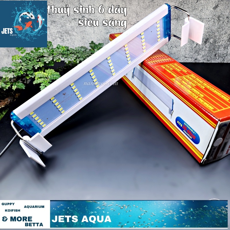Đèn LED Thuỷ Sinh Siêu Sáng 6 Dãy + 3 Chế Độ Màu (WRGB) KAOKUI | Đèn LED Cho Bể Cá Cảnh, Thuỷ Sinh