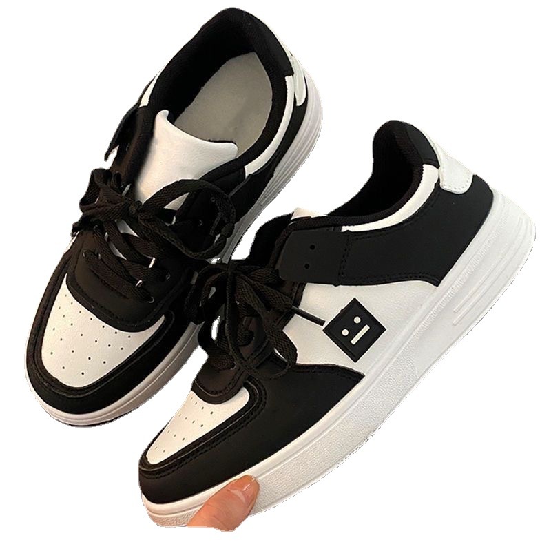 Giày Sneaker Đế  Siêu Nhẹ Phong Cách Thời Trang  Đáng Yêu Đế Bằng Phối Dây Bản To Giày Thể Thao Kiểu Nữ Mới 2023