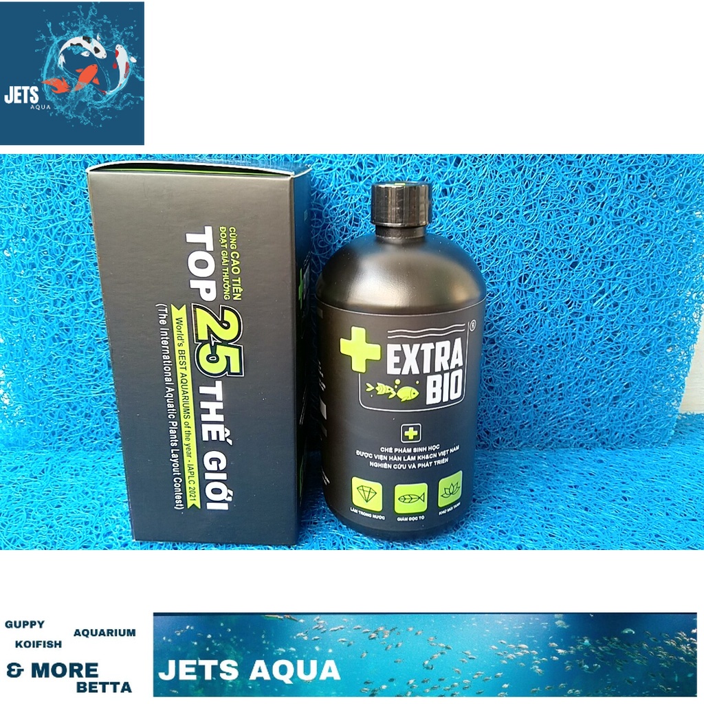Men vi sinh Extra bio chai 1000ml dùng cho hồ cá.