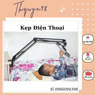 Kẹp Điện Thoại, Ipad máy tính bảng Xem Phim Kẹp Đầu Giường, Bàn dùng màn hình to _Thquyn98