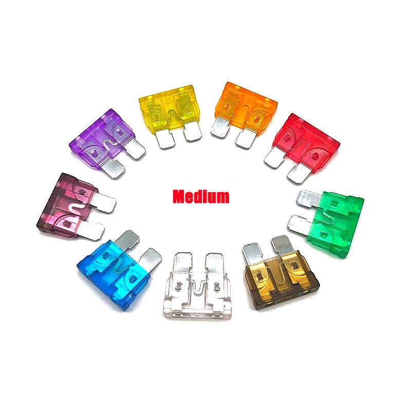 Set 10 Cầu Chì mini Tự Động 5a 7.5a 10a 15a 20a 25a 30a 40a Chuyên Dụng Cho Xe Hơi