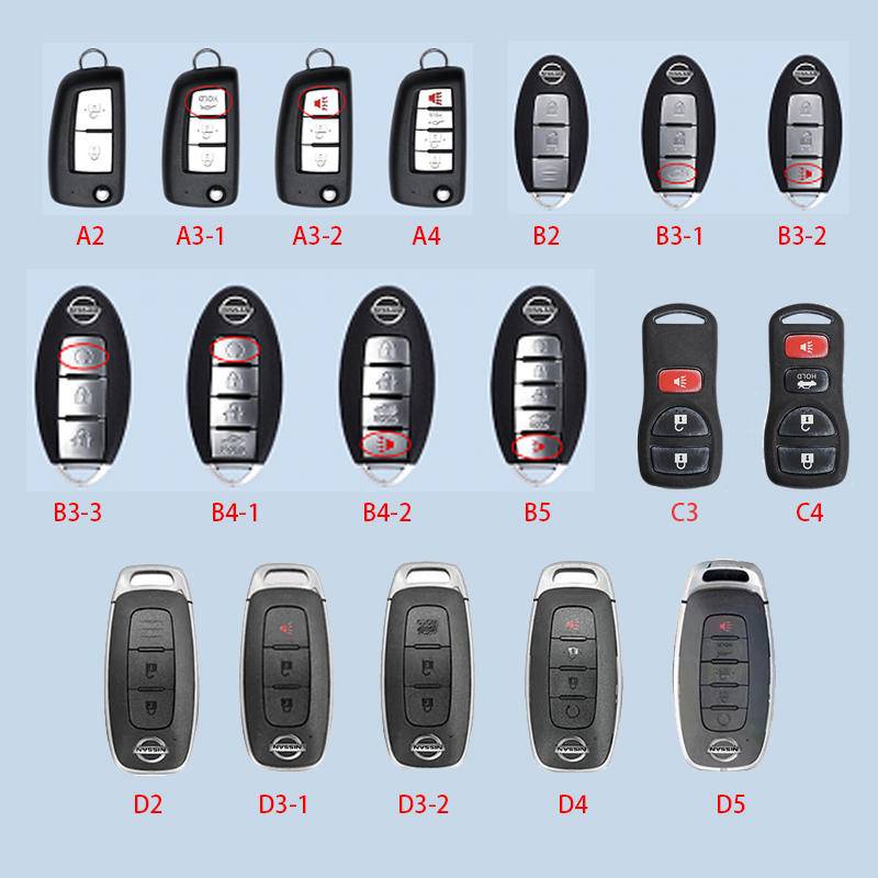 Bao Da Đựng Chìa Khóa Xe Hơi Nissan almera Sylphy nova tiida juke trail almera 14th 2021 Ốp