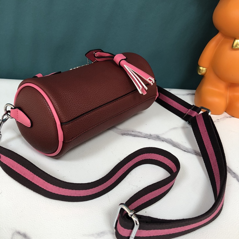 Túi Đeo Chéo Vai Hình Trụ Phối Ren Hàn Quốc cb876-immzi k