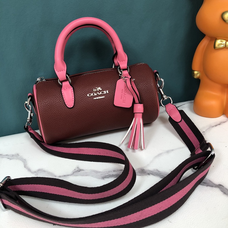 Túi Đeo Chéo Vai Hình Trụ Phối Ren Hàn Quốc cb876-immzi k