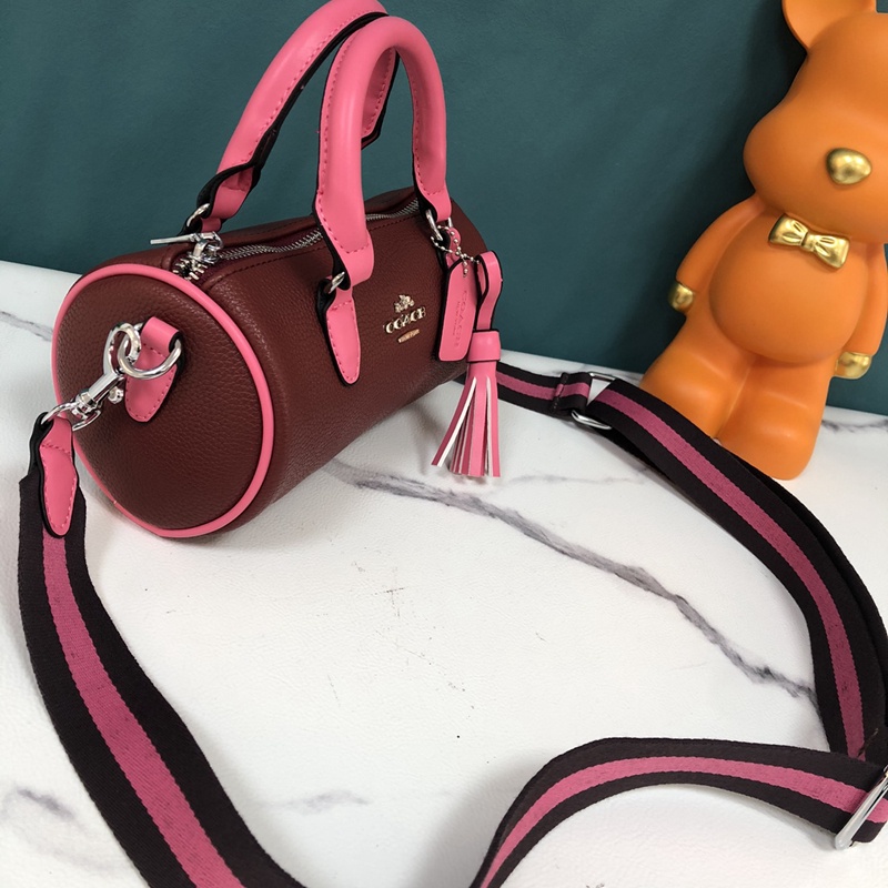 Túi Đeo Chéo Vai Hình Trụ Phối Ren Hàn Quốc cb876-immzi k