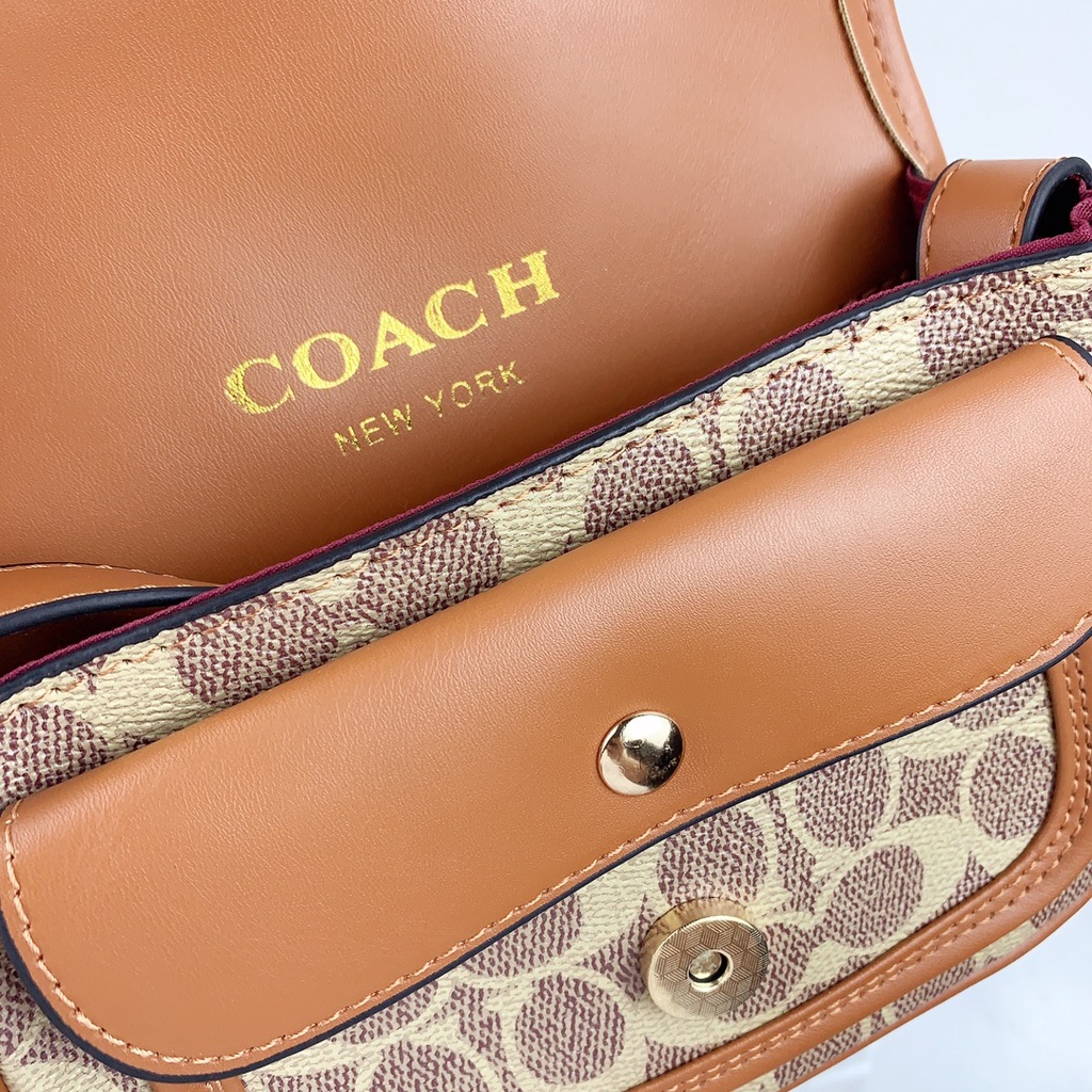 Tabby Túi Đeo Chéo Vai messenger 19 In Chắp Vá coach-brass / tan / Gỉ k