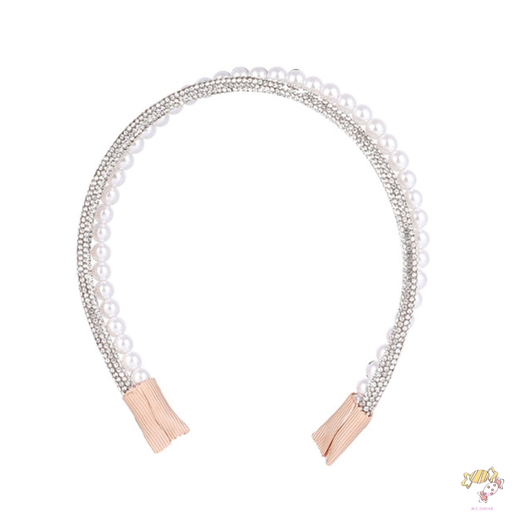 YADORNOS  Băng Đô Cài Tóc Đính Đá & Ngọc Trai Thanh Lịch Cho Nữ