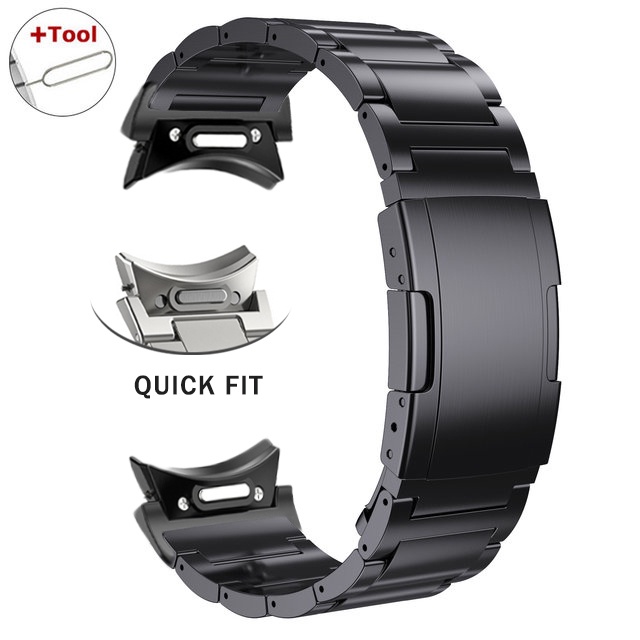 Dây Đeo Bằng Titan Sang Trọng Cho Đồng Hồ samsung galaxy watch 6 classic 43mm 47mm 6 / 5 / 4 40 44mm 5pro 45mm 42mm 46mm