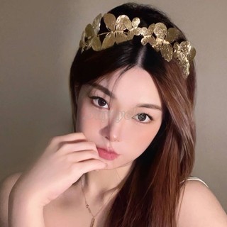Mới băng đô cài tóc hình bướm màu vàng phong cách âu mỹ cổ điển thời trang cho nữ