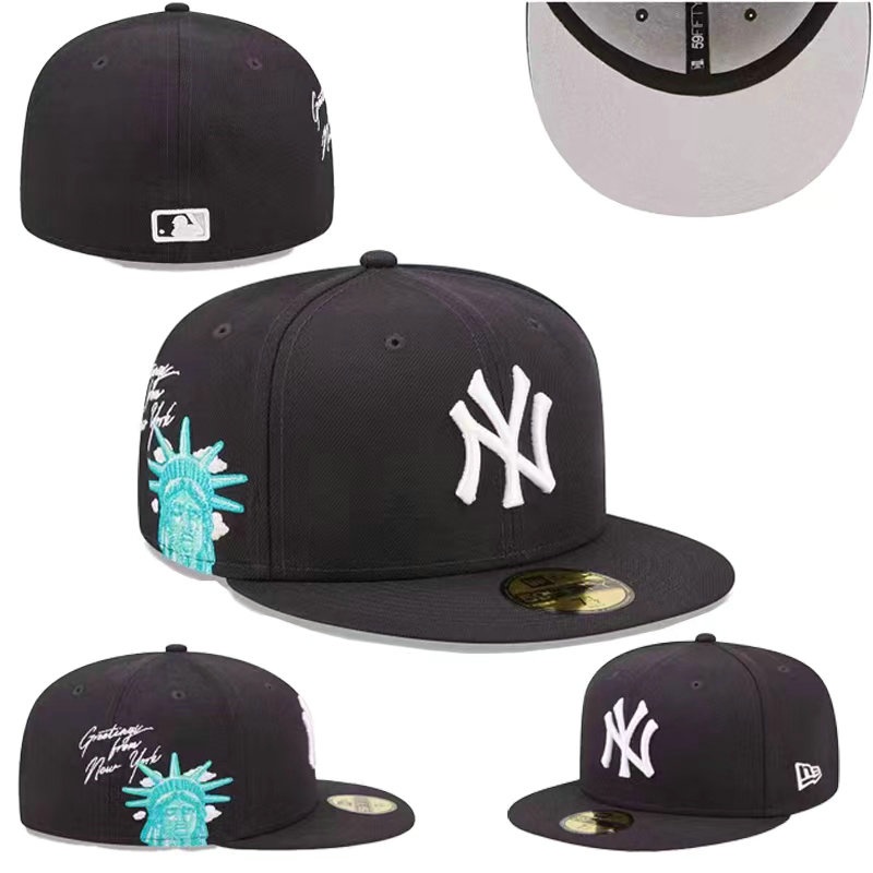2023 Autumn New Baseball Hat Men'S And Women'S Flat Brim Sun Hat Fully Enclosed Embroidery Hip-Hop Baseball Cap OT8E