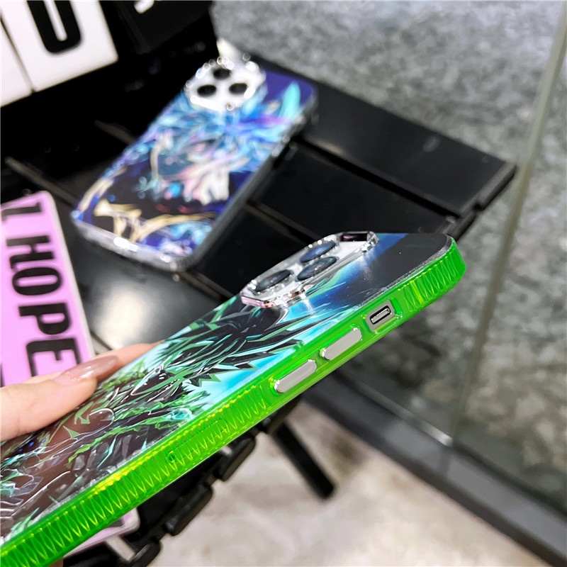 Ốp Điện Thoại Họa Tiết Hoạt Hình Bảy Viên Ngọc Rồng Màu laser Dành Cho iphone 14 12 13 11 pro max