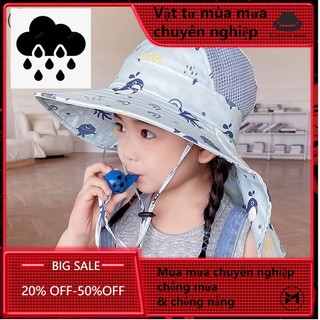 Mũ Rộng Vành Chống Nắng Chống Tia Cực Tím Thời Trang Mùa Hè Cho Bé 3-10 Tuổi