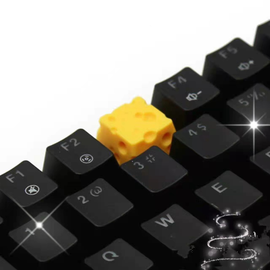 Bàn Phím Cơ mk8w Bằng Nhựa resin Hình Phô Mai Dễ Thương