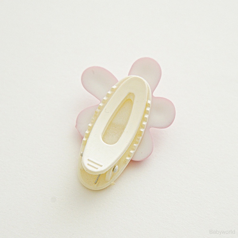 Kẹp Tóc mini Hình Hoa Màu Hồng Dễ Thương Phong Cách Hàn Quốc Cho Bé Gái
