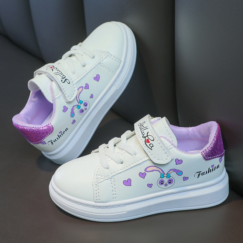 Giày thể thao thời trang xinh xắn cho bé gái giày trẻ em giày thể thao trắng bé trai giày vải cho bé gái