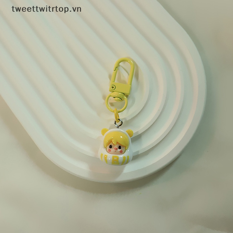 Trtop Móc Khóa Hoạt Hình Bằng Nhựa resin diy Dễ Thương Trang Trí Túi Xách / Điện Thoại