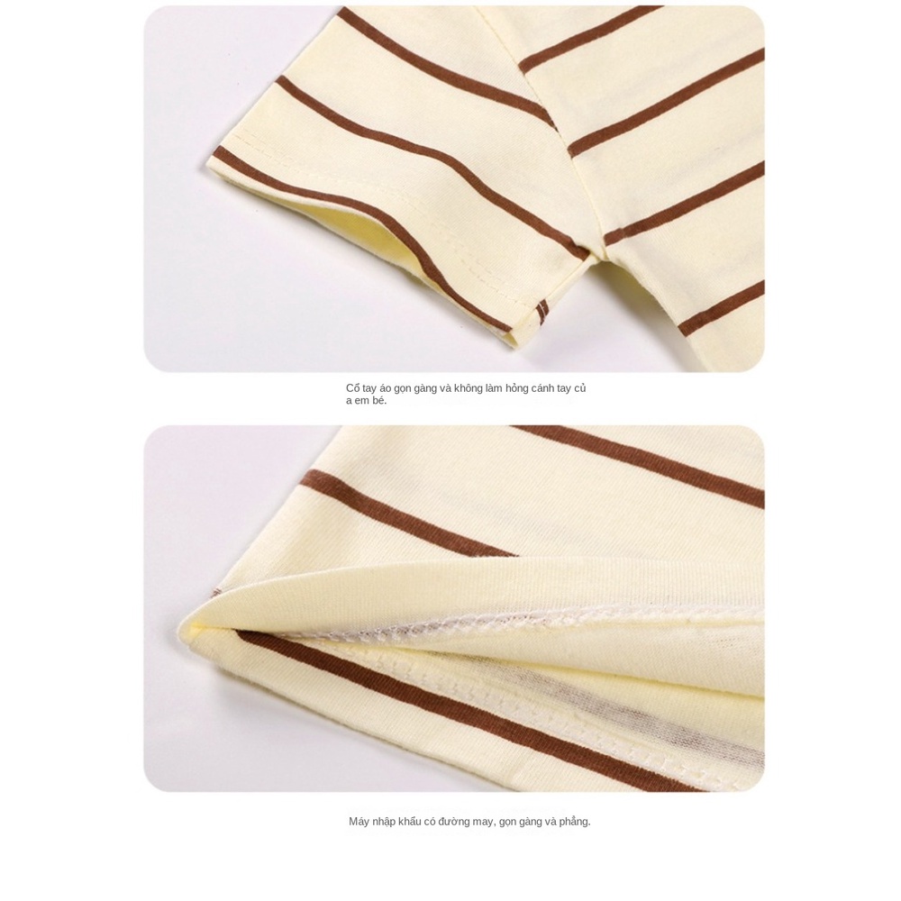 Áo Thun cotton Ngắn Tay Họa Tiết Hoạt Hình Thời Trang Mùa Hè Dành Cho Bé