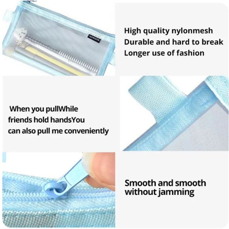 Bóp Viết Dạng Lưới Trong Suốt Hình Vuông Sáng Tạo