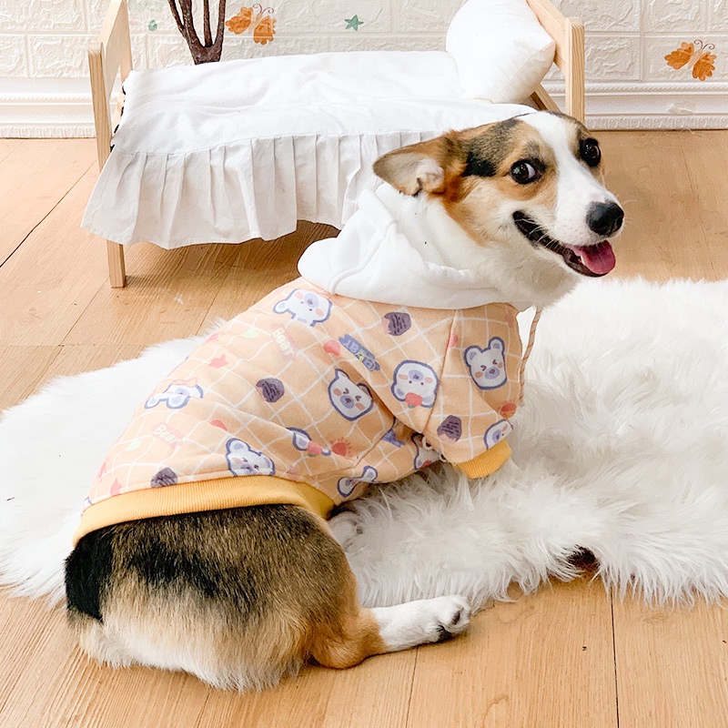 Corgi Áo Khoác Lông Cừu Ấm Áp Xinh Xắn Cho Thú Cưng Mùa Thu Đông