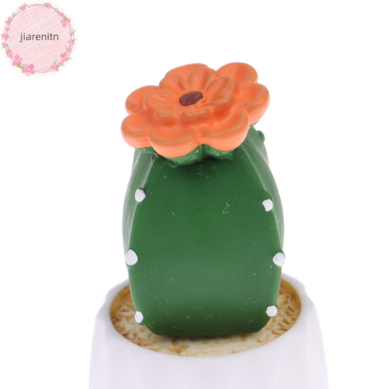 Jiarenitn Chậu Cây Xương Rồng Nhỏ Dễ Thương Trang Trí Nội Thất Xe Hơi vn