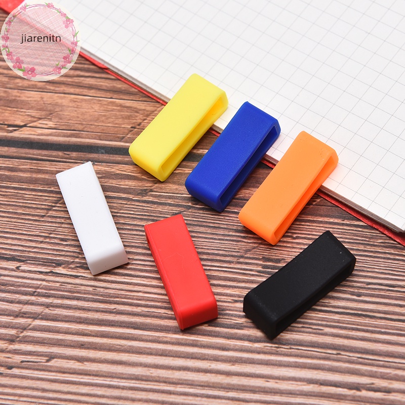 Set 2 Vòng Cao Su Silicon Nhiều Màu Sắc Giữ Dây Đồng Hồ vn