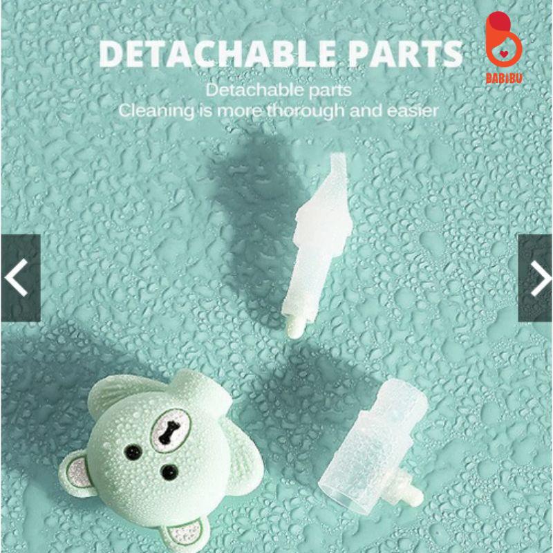 Dụng Cụ Hút Mũi Hình Gấu, Chất Liệu Silicon Dành Cho Bé Babibu - HMHG