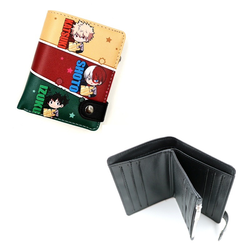 Ví Da pu Ngắn In Hoạt Hình my hero Academy midoriya izuku Nhiều Màu Sắc Dễ Thương