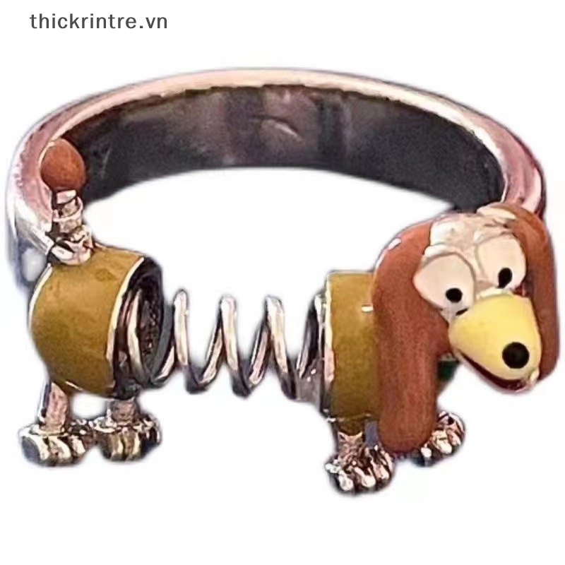 Th Nhẫn Hình Cún Hoạt Hình Dễ Thương Có Thể Điều Chỉnh Kích Cỡ Thích Hợp Làm Quà Tặng Trang Sức vn