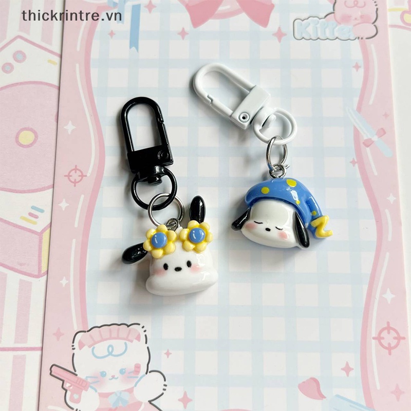 Th kawaii sanrio pacha dog Móc Chìa Khóa Xe Hơi Dễ Thương Trang Trí Ba Lô Đi Học Đồ Chơi Trẻ Em vn