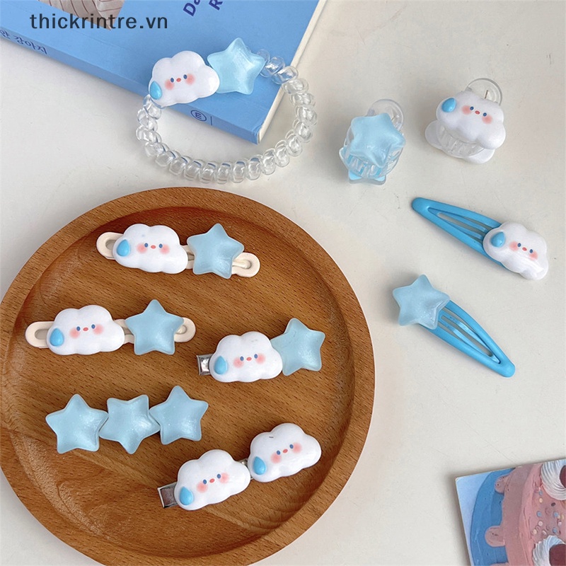 Kẹp Tóc Hình Đám Mây / Ngôi Sao / Đám Mây Dễ Thương Cho Bé Gái vn